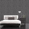 Manhattan Comfort Norfolk, Vinyl Kaleidoscope In Black And Silver Wallpaper, 205 In X 33 Ft = 56 Sq Ft Norfolk - alternate 3